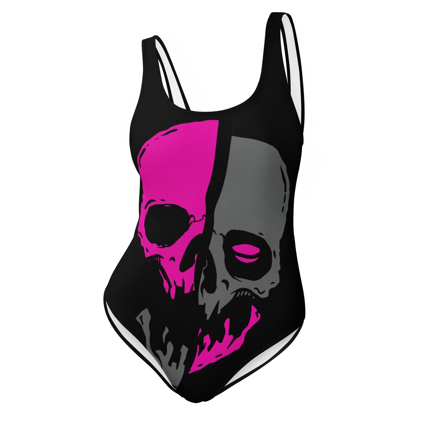 SPLIT SWIMSUIT PINK