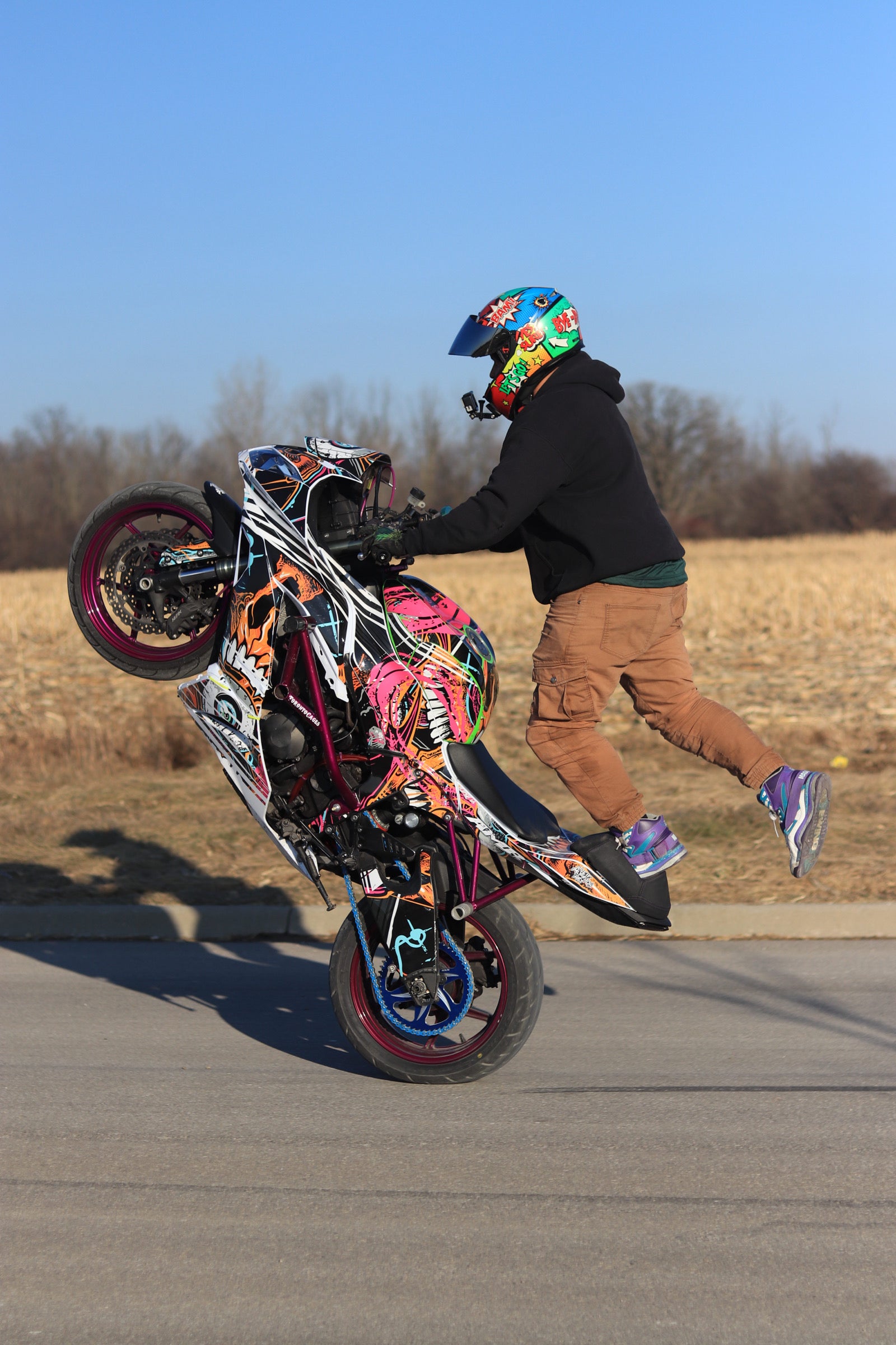 Motorcycle wheelie