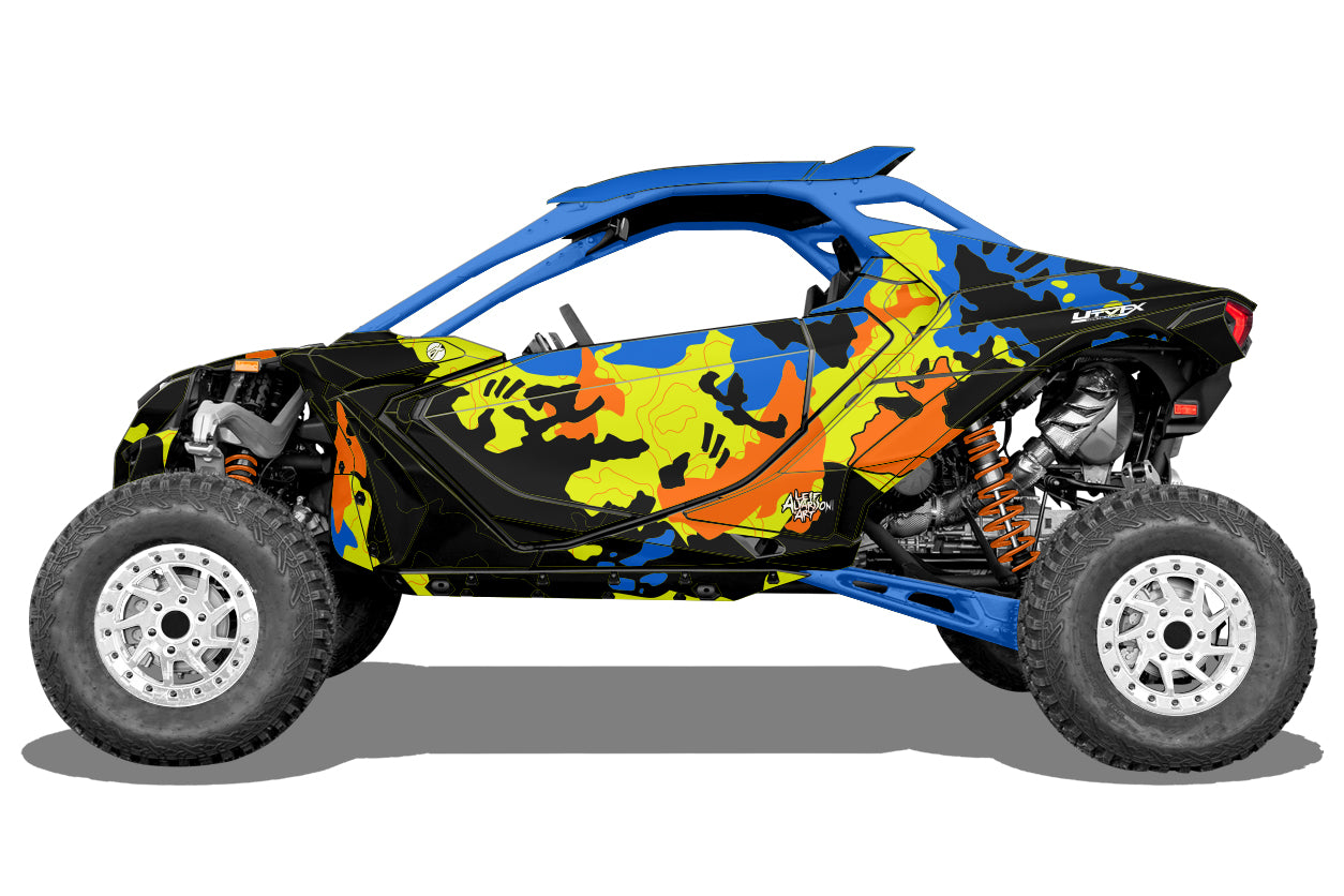 Can-Am Maverick R with Covert Camo wrap from UtvFX Graphics